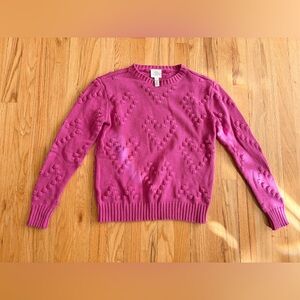 St John’s Bay pink heart sweater small